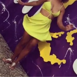 Yellow Cut-Out NBD Dress
